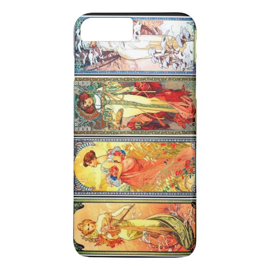 De Vier Seizoenen serie 3 van Mucha Case-Mate iPhone Case (Achterkant)