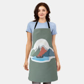 De vier seizoenen van de Adirondacks Schort (Gedragen)