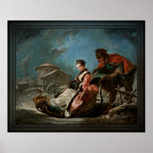 De vier seizoenen van de winter door François Bouc Poster