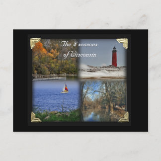 De vier seizoenen van Wisconsin Briefkaart