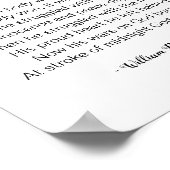 De vier tijdperken van Man gedicht door William Bu Poster (Hoek)