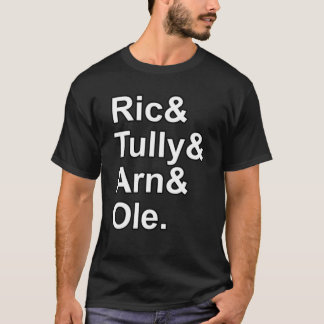 De vier Typografie van het Hoorszaad Klassiek T-shirt