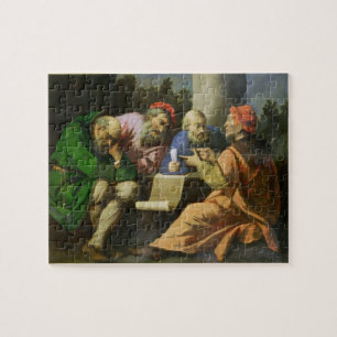 De vier vaders van de kerk (olie op het canvas) legpuzzel