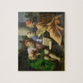 De vier vaders van de kerk (olie op het canvas) legpuzzel (Verticaal)