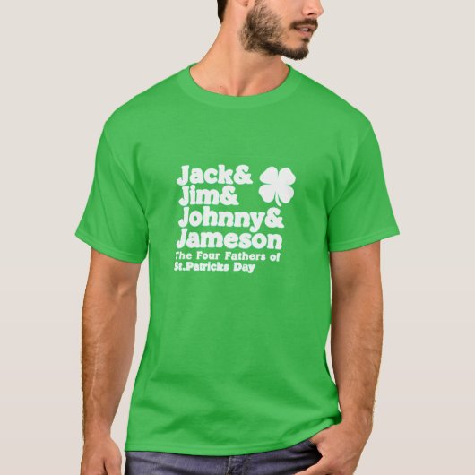 DE VIER VADERS VAN ST. PATRICK'S DAY T-SHIRT (Voorkant)