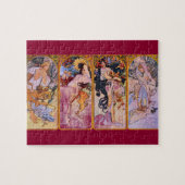 De vier zinnen Art Nouveau Legpuzzel (Horizontaal)