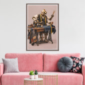 De Vierarmige Kleermaker Canvas Afdruk (Insitu (Woonkamer))
