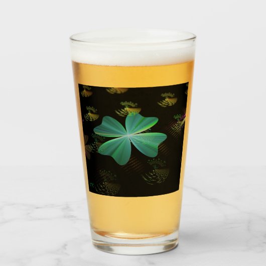 ☼ De vierbladklaver ☼ Glas (Voorkant gevuld)