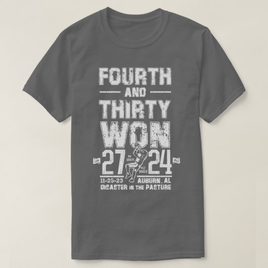 De vierde en de dertigste won het shirt (Design voorkant)