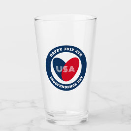 De vierde juli-liefde van de Amerikaanse Patriotti Glas