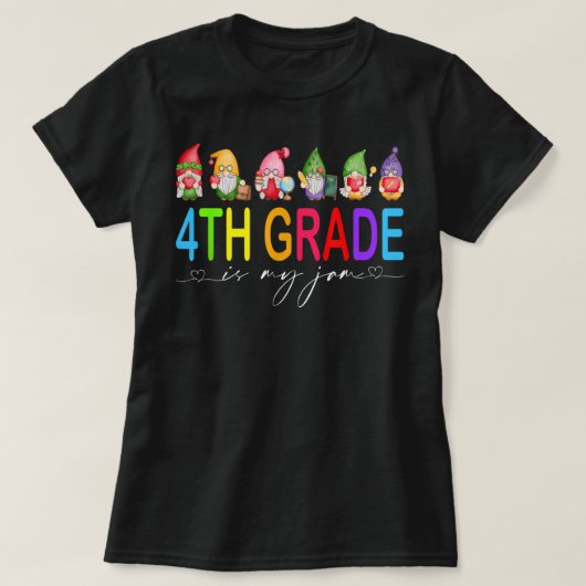 De vierde klas is mijn Jam-leraar student terug na T-shirt (Design voorkant)