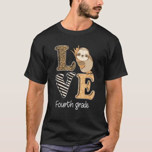 De vierde klas van de liefde de vierde klas leraar t-shirt (Voorkant)