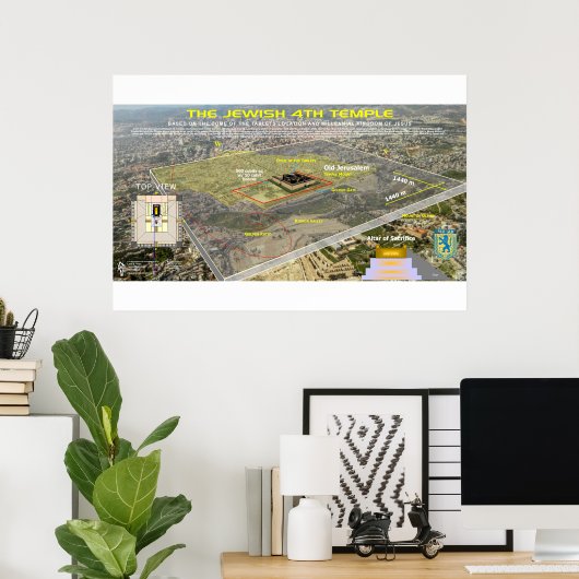 De vierde tempel van Ezekiel Poster (Thuiskantoor)