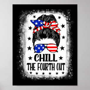 De Vierde Uit Grappig Patriottisch 4 Juli Vrouwen  Poster