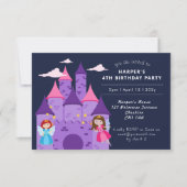 De vierde verjaardag van de Cute Magical Fairies & Kaart (Voorkant)