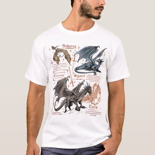De Vierde Vleugel Drakenrijder  T-shirt (Voorkant)