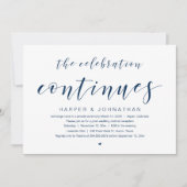 De viering gaat door, Bruiloft Elopement Feest Kaart (Voorkant)