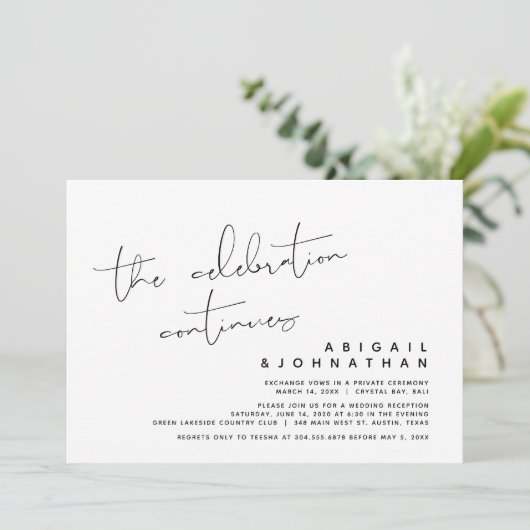 De viering gaat door, de weddenschap kaart (Staand voorkant)