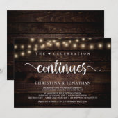 De viering gaat door Rustige Trouwdag Ontsnapping Kaart (Voorkant / Achterkant)