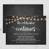 De viering gaat door, Trouw Elopement Uitnodiging (Voorkant / Achterkant)