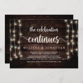 De viering gaat door, Wedding Elopement Kaart (Voorkant / Achterkant)