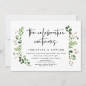 De viering gaat door, Wedding Elopement Party Kaart (Voorkant)