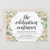 De viering, uitnodiging voor elopementreceptie (Voorkant / Achterkant)