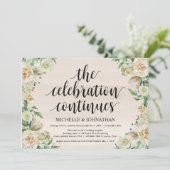 De viering, uitnodiging voor het onthaal na een el (Staand voorkant)