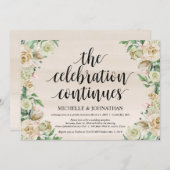 De viering, uitnodiging voor het onthaal na een el (Voorkant / Achterkant)