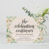 De viering, uitnodiging voor ontvangst na een elop (Staand voorkant)