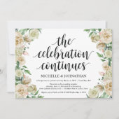 De viering, uitnodiging voor ontvangst na een elop (Voorkant)