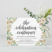 De viering, uitnodiging voor ontvangst na een elop (Staand voorkant)