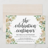 De viering, uitnodiging voor ontvangst na een elop (Voorkant / Achterkant)