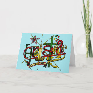 De Viering van de Banner van KERSTMIS! Feestdagen Kaart