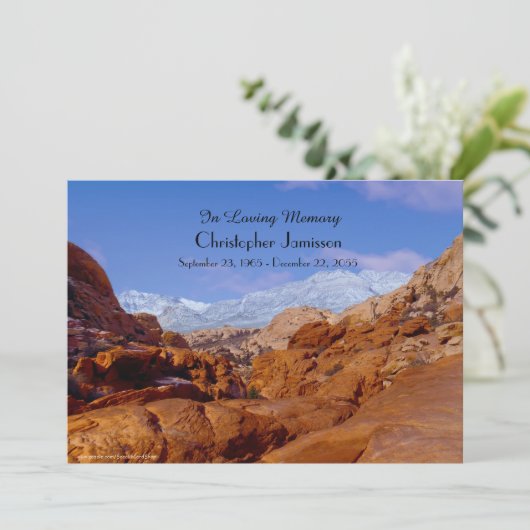 De viering van de bioscoop op de Rode Rocks Kaart (Staand voorkant)