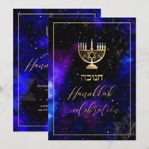 De Viering van de Chanoeka van PixDezines, de Kaart