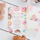 De viering van de donattime waterverf wordt drie kaart