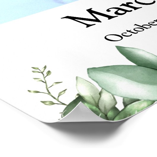 De viering van het leven 16x20 Groene bladeren Fun Poster (Hoek)