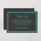 De viering van het leven van een Man - Hartelijk d Bedankkaart (Voorkant / Achterkant)