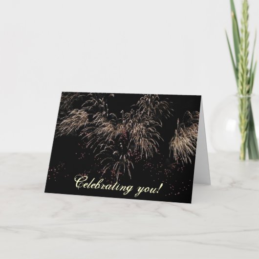 De viering van het vuurwerk kaart (Voorkant)