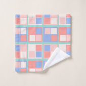 De vierkante kleuren bad handdoek (Wasdoekje)