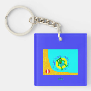De Vierkante Sleutelhanger van de Zomer van