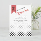 De vierkante Uitnodigingen van de Bijeenkomst van (Staand voorkant)