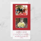 De Vierkanten van de Banner van de Cirkel van de Feestdagenkaart (Voorkant / Achterkant)