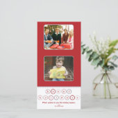 De Vierkanten van de Banner van de Cirkel van de Feestdagenkaart (Staand voorkant)