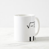 De vierkantswortel van -1 evenaart I Koffiemok (Voorkant rechts)