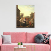 De viermaal van de dag: Avond, 1736 Canvas Afdruk (Insitu (Woonkamer))