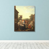 De viermaal van de dag: Avond, 1736 Canvas Afdruk (Insitu (Houten vloer))