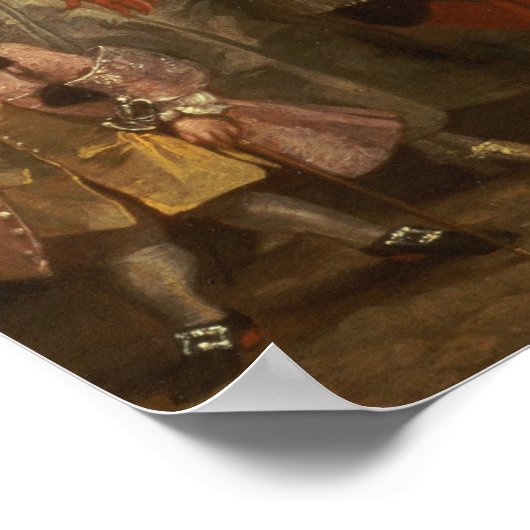 De viermaal van de dag: Goedemorgen, 1736 Poster (Hoek)