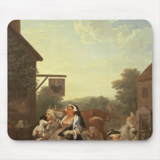 De viervoudige dag: Avond 1736 Muismat (Voorkant)